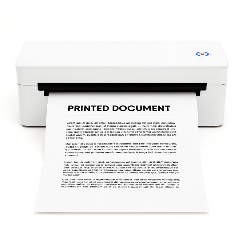 Imprimanta termica portabila A4, USB, Bluetooth, 300 DPI, Windows, Android, iOS - imagine 13